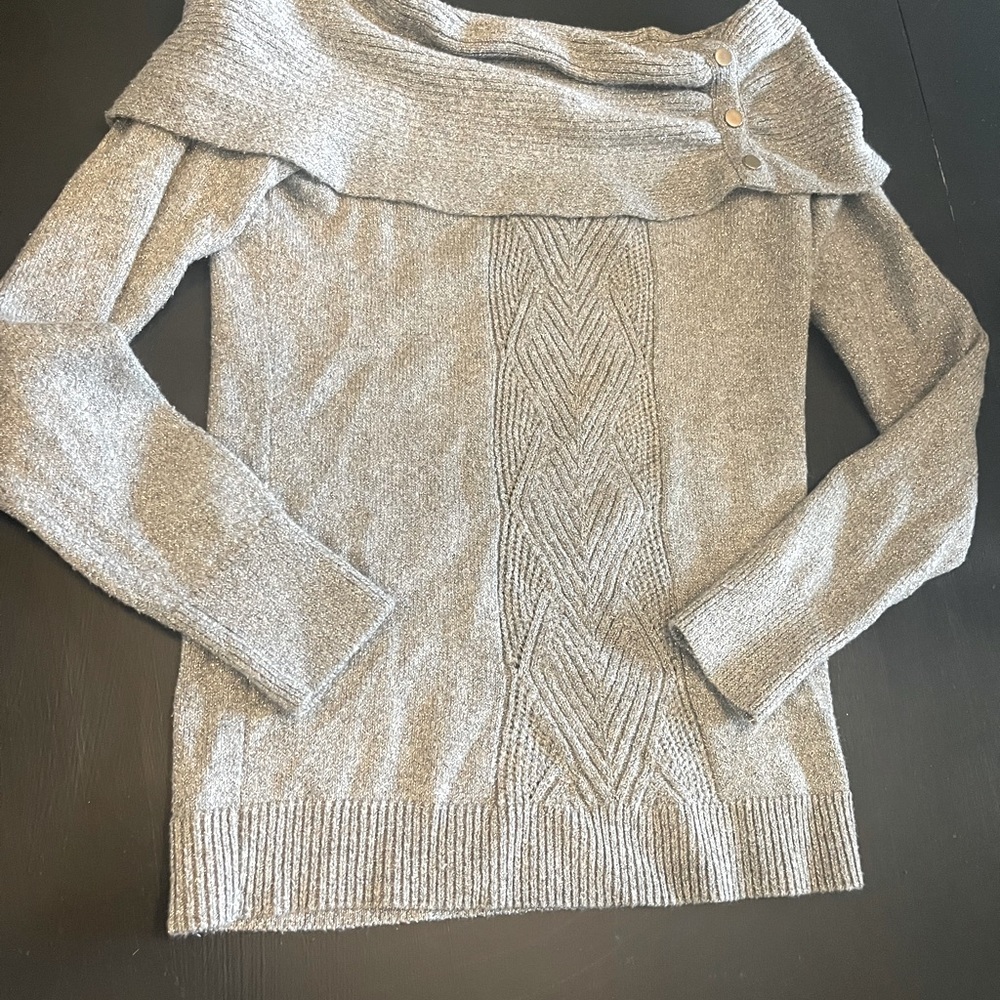 White House black market off the shoulder sweater